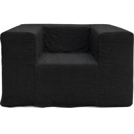 Fotel designerski Object124 czarny len NG Design
