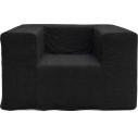 Fotel designerski Object124 czarny len NG Design