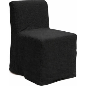 Krzesło tapicerowane designerskie Object125 czarny len NG Design