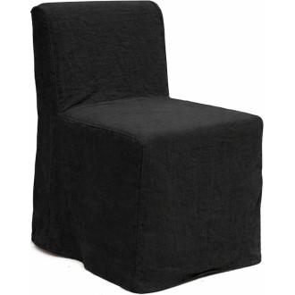 Krzesło tapicerowane designerskie Object125 czarny len NG Design