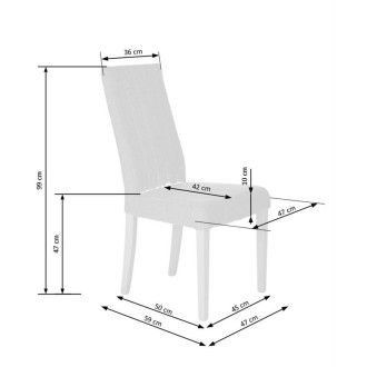 Krzesło DIEGO szare/białe Halmar | Komfortowy design