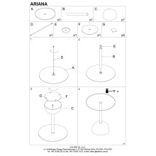 Stolik szklany Ariana Halmar | Okrągły, beżowy/brązowy | 40cm