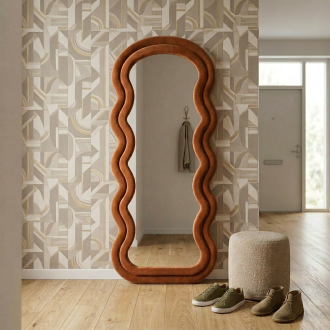 Lustro Confetto Halmar | 160x70cm | Cynamon | Salon