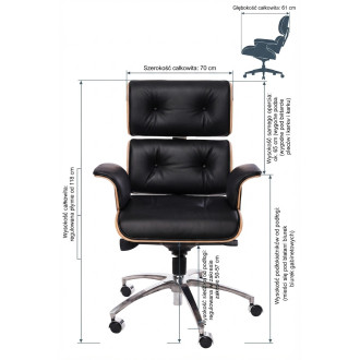 Fotel Gabinetowy Skórzany VIP D2.Design | Komfort i Elegancja