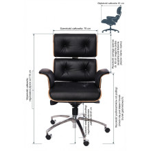 Fotel Gabinetowy Skórzany VIP D2.Design | Komfort i Elegancja
