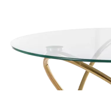 Stół szklany okrągły Orbit 100cm - Signal | Elegancki Design