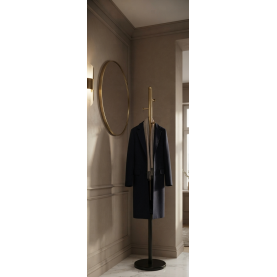 Wieszak stojący glamour W68 172cm czarny / złoty Halmar 2
