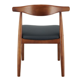 Krzesło drewniane designerskie Classy orzech / czarny Moos Home