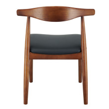 Krzesło drewniane designerskie Classy orzech / czarny Moos Home