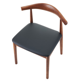 Krzesło drewniane designerskie Classy orzech / czarny Moos Home