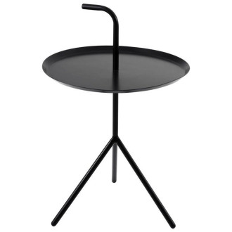 Stolik boczny taca z uchwytem Grace 50cm czarny Moos Home
