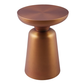 Stolik boczny designerski Totem 45cm miedziany Moos Home