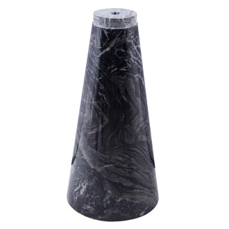 Stolik boczny w kształcie klepsydry Vero 45cm mosiądz / czarny marmur Moos Home