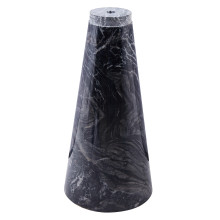 Stolik boczny w kształcie klepsydry Vero 45cm mosiądz / czarny marmur Moos Home