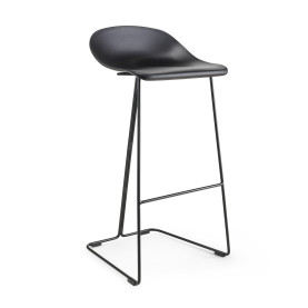 Stołek barowy designerski Caro 75cm czarny Moos Home