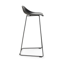 Stołek barowy designerski Caro 75cm czarny Moos Home