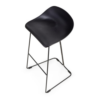 Stołek barowy designerski Caro 75cm czarny Moos Home
