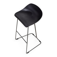 Stołek barowy designerski Caro 75cm czarny Moos Home