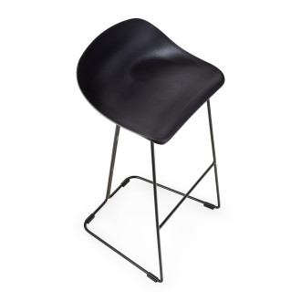 Stołek barowy designerski Caro 75cm czarny Moos Home