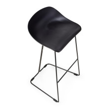 Stołek barowy designerski Caro 75cm czarny Moos Home