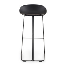 Stołek barowy designerski Caro 75cm czarny Moos Home