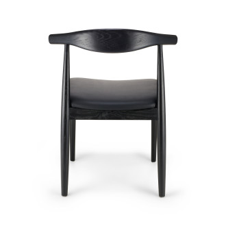 Krzesło drewniane designerskie Classy czarne Moos Home