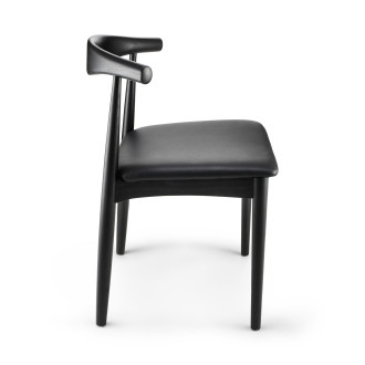 Krzesło drewniane designerskie Classy czarne Moos Home