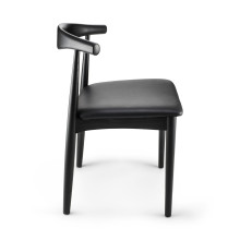 Krzesło drewniane designerskie Classy czarne Moos Home