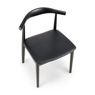 Krzesło drewniane designerskie Classy czarne Moos Home