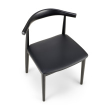 Krzesło drewniane designerskie Classy czarne Moos Home