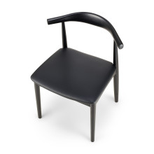 Krzesło drewniane designerskie Classy czarne Moos Home