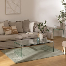 Stolik kawowy szklany Lenia 110x55cm transparentny Nordivo