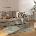 Stolik kawowy szklany Lenia 110x55cm transparentny Nordivo