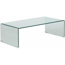 Stolik kawowy szklany Lenia 110x55cm transparentny Nordivo
