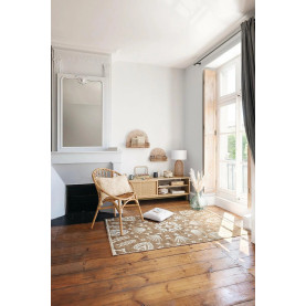 Szafka RTV boho z rattanową osłoną Rayo 140x40cm Nordivo 2