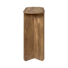 Konsola owalna Hermiona 100x35cm ciemne drewno Intesi