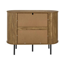 Komoda z 3 szufladami na nóżkach Hermiona 100x40cm ciemne drewno Intesi
