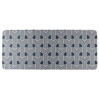 Dywan do przedpokoju boho do prania w pralce 50x120 Arlla niebieski Intesi
