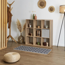 Dywan do przedpokoju boho do prania w pralce 50x120 Arlla niebieski Intesi