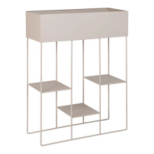 Kwietnik metalowy z 3 półkami Rabo 60cm beżowy Intesi