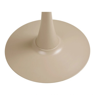 Stół metalowy okrągły na jednej nodze Meira 60cm taupe Intesi