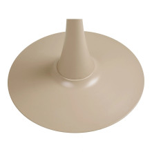 Stół metalowy okrągły na jednej nodze Meira 60cm taupe Intesi