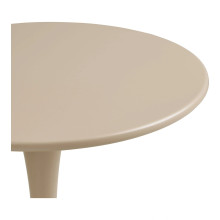 Stół metalowy okrągły na jednej nodze Meira 60cm taupe Intesi