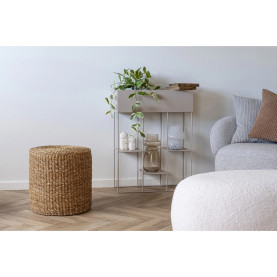 Pufa pleciona boho z trawy morskiej Rivera 40cm Intesi 2
