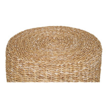 Pufa pleciona boho z trawy morskiej Rivera 40cm Intesi