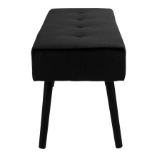 Ławka welurowa Skiby 100cm czarna Intesi