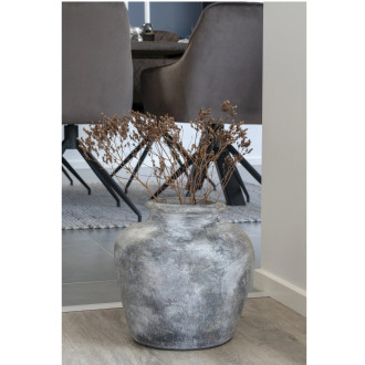 Wazon ceramiczny Santo 30cm jasny szary Intesi