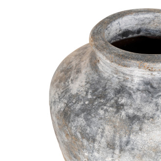 Wazon ceramiczny Santo 30cm jasny szary Intesi