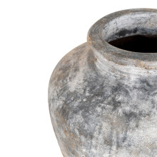 Wazon ceramiczny Santo 30cm jasny szary Intesi