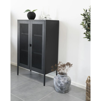 Wazon ceramiczny Santo 30cm jasny szary Intesi
